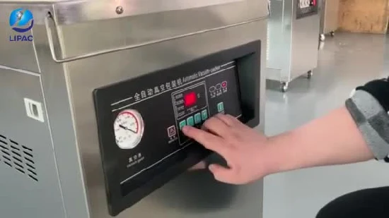 Máquina de embalagem a vácuo de grãos de carne para alimentos de câmara única tipo piso automático / Máquina de embalagem a vácuo de filme de bolsa